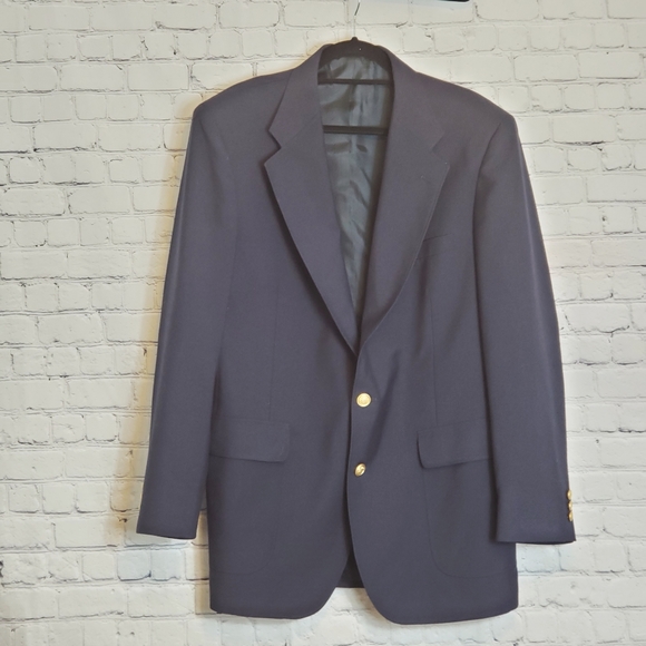 David Taylor Other - David Taylor 42 Navy suit blazer Gold buttons